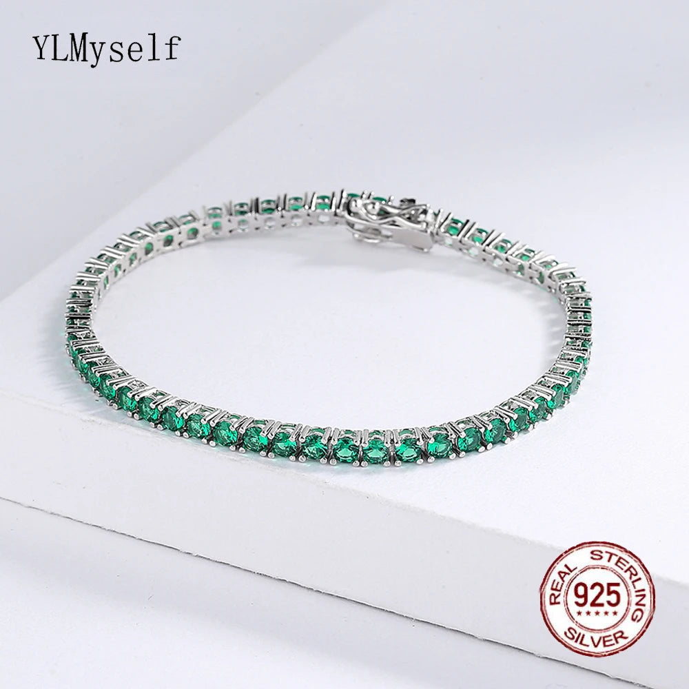 Icon Green Tennis Bracelet