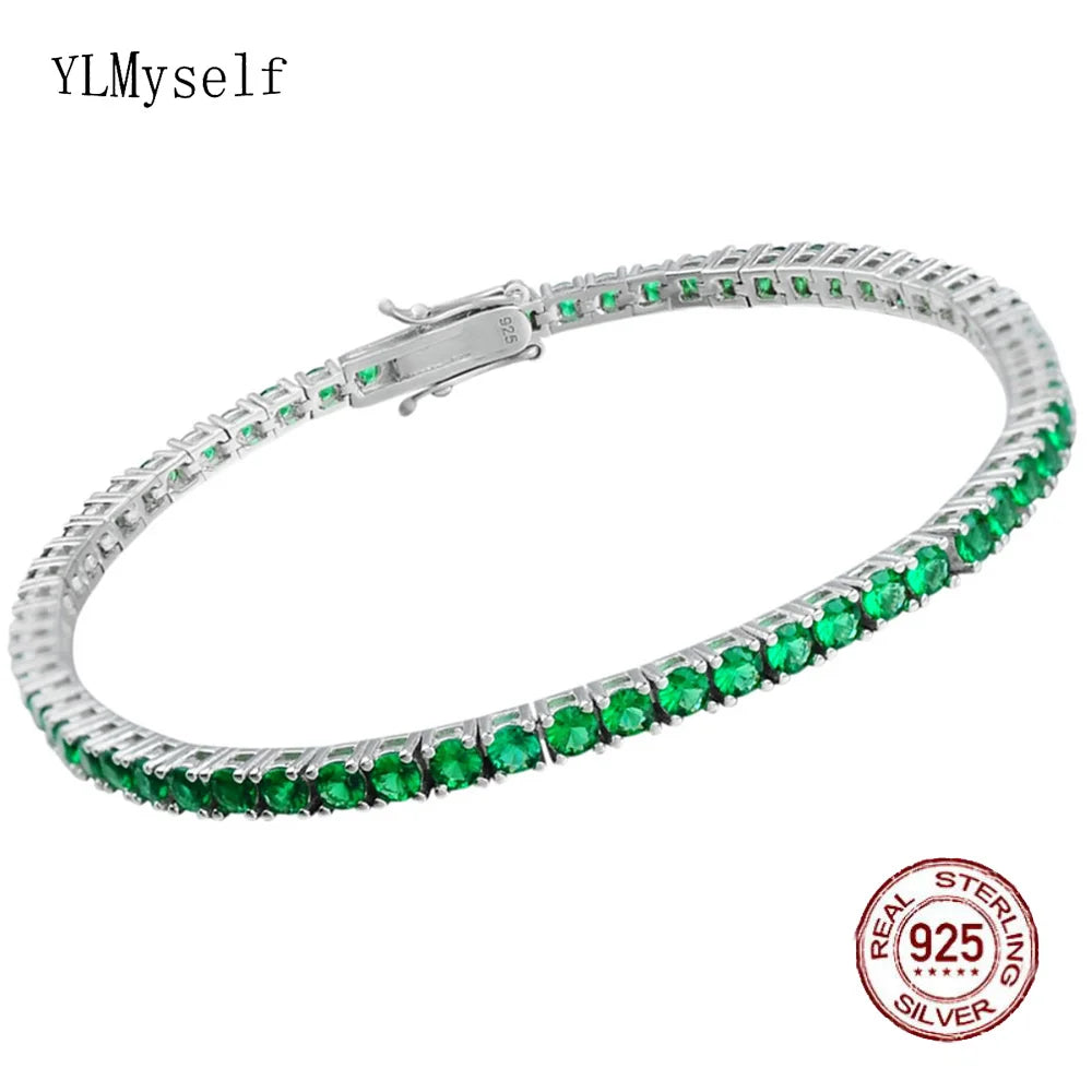 Icon Green Tennis Bracelet