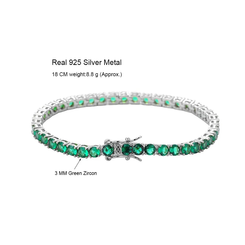 Icon Green Tennis Bracelet