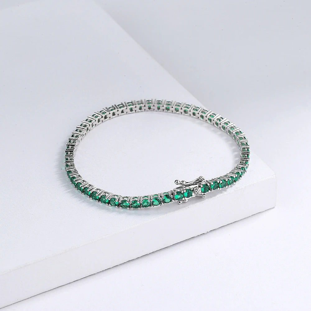 Icon Green Tennis Bracelet