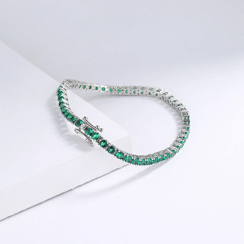 Icon Green Tennis Bracelet