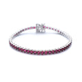 Crimson Tennis Bracelet