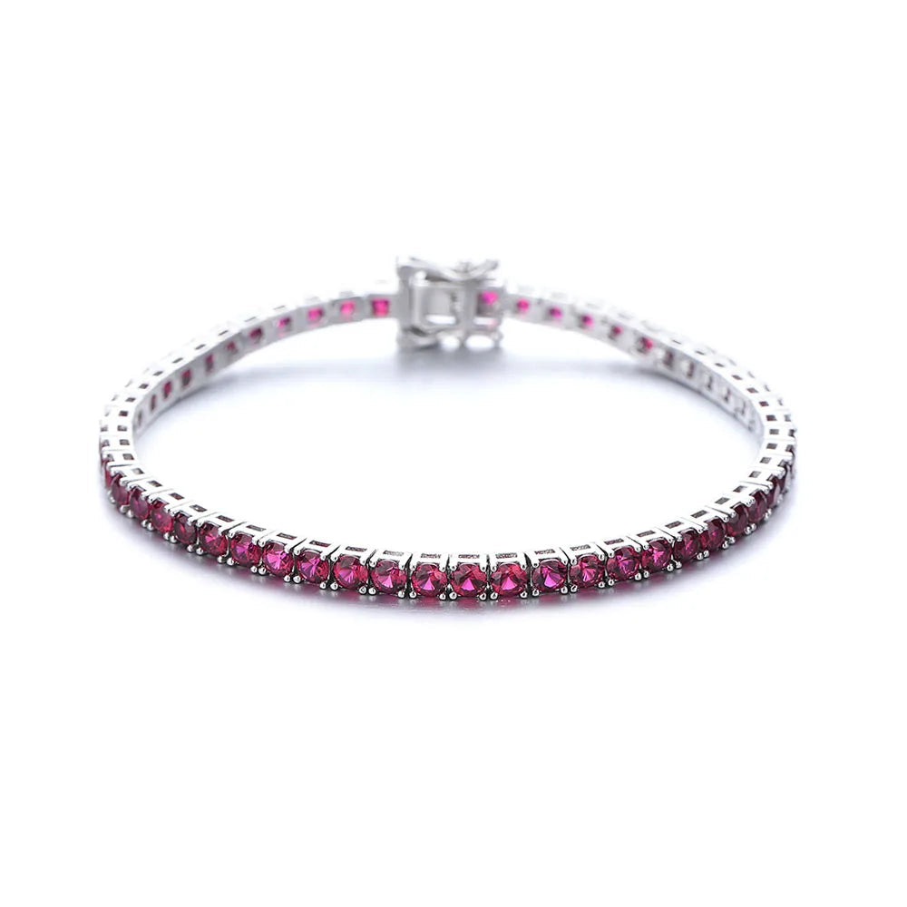 Crimson Tennis Bracelet