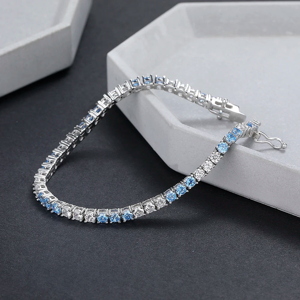 Élan Blue Tennis Bracelet