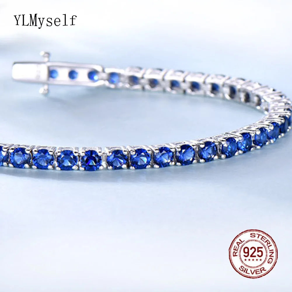 Éternel Blue Tennis Bracelet